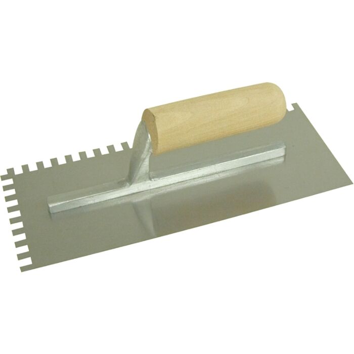 Marshalltown QLT 973 Trowel, 1/4 in W x 1/4 in D Notch, 11 in L, 4-1/2 in W, Square Notch, Straight Handle