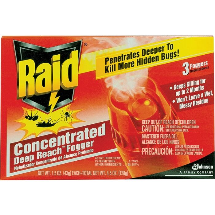 RAID Raid Concentrated Deep Reach 1.5 Oz. Indoor Insect Fogger (4-Pack)