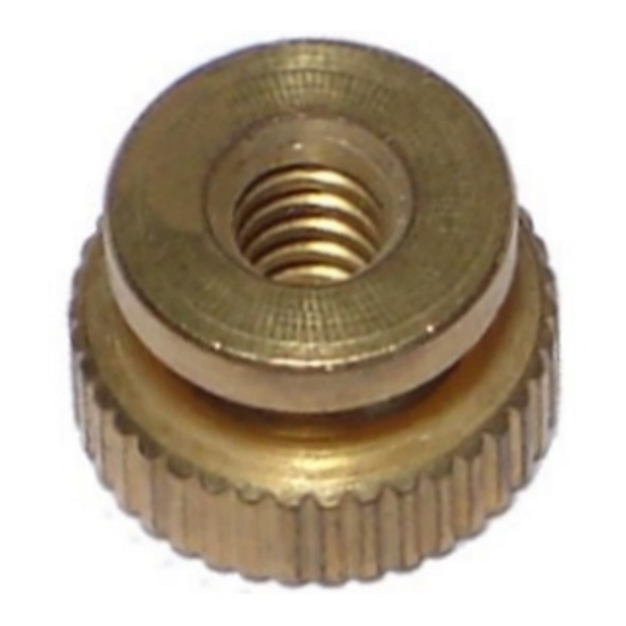 Knurled Nut Br, 6-32