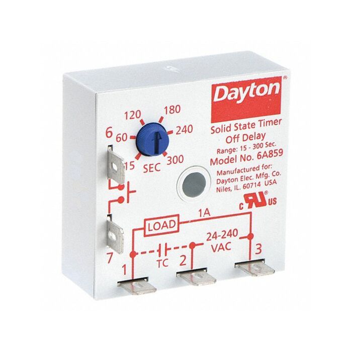 24-240 VAC 1 A 1 A 24/120 V Encapsulated Timing Single Function Solid State Relay