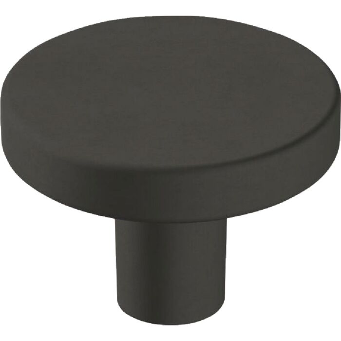 Amerock Versa Round Cabinet Knob (Matte Black - 6pk) 1-3/8 in.