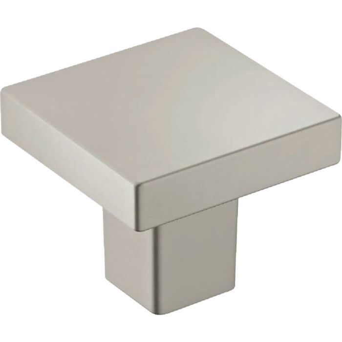 Amerock Monument Square Cabinet Knob (Satin Nickel - 6pk) 1-3/16 in.