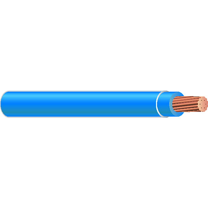 Southwire #6 THHN Stranded Electrical Wire Blue