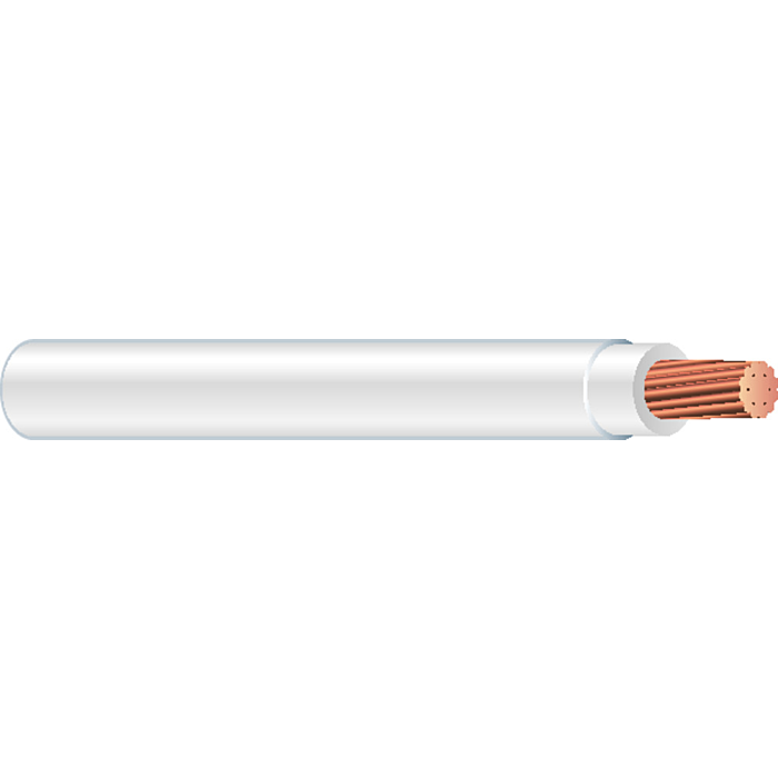 Southwire #6 THHN Stranded Electrical Wire White