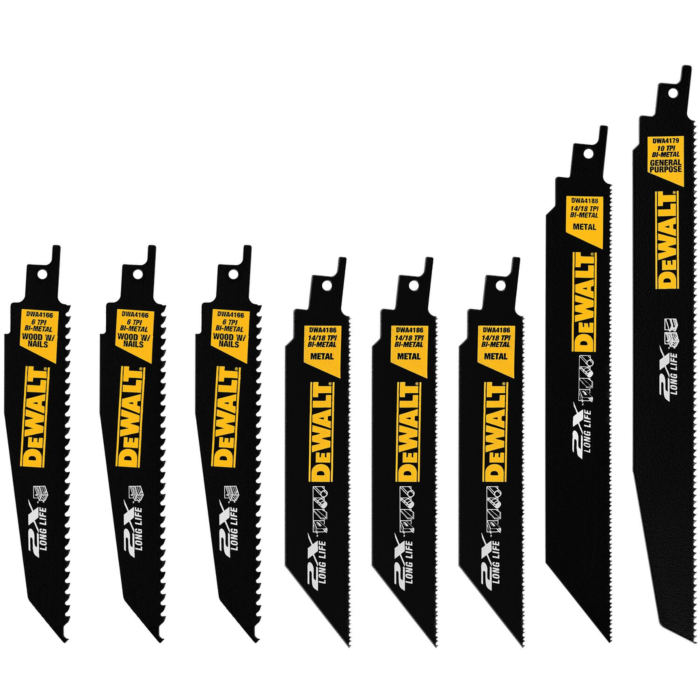 DEWALT 8-Pack Wood/Metal Cutting Reciprocating Saw Blade Set