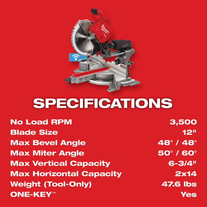 Milwaukee fuel discount 12 miter saw