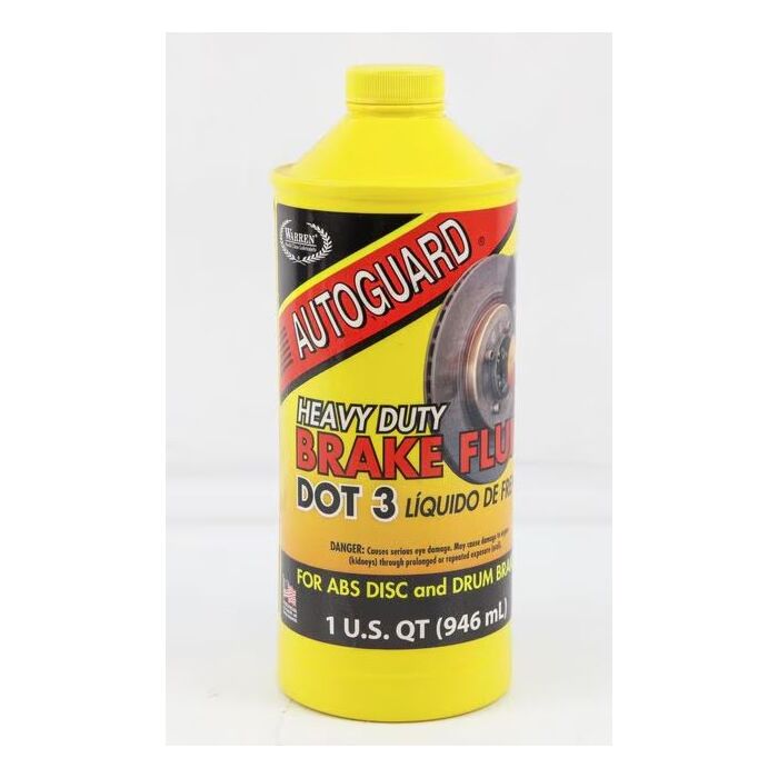 Warren Oil Autoguard DOT3 Brake Fluid 32oz