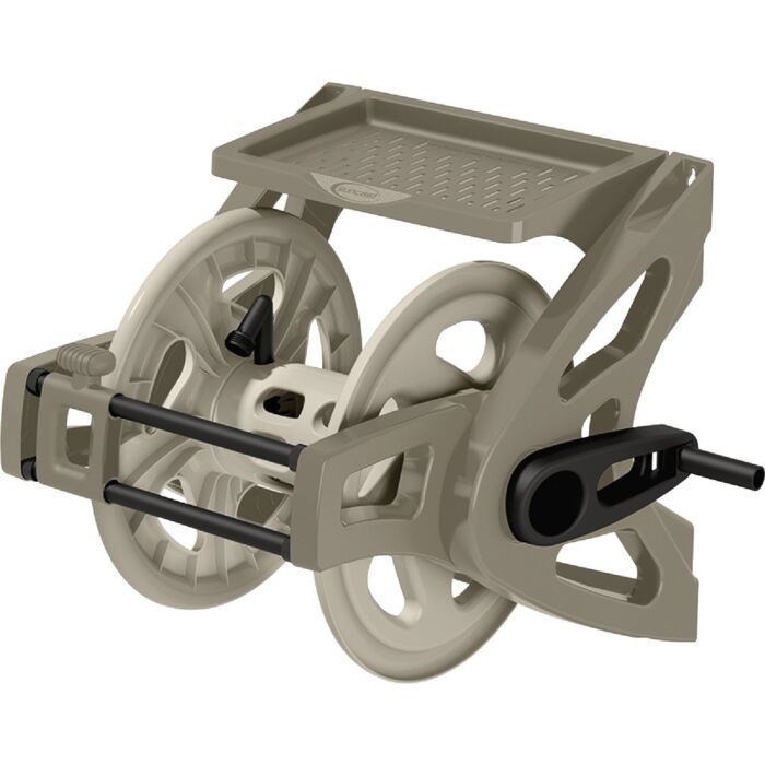 Suncast Slide Trak Taupe Resin Hosemobile Hose Reel - 175 ft Capacity