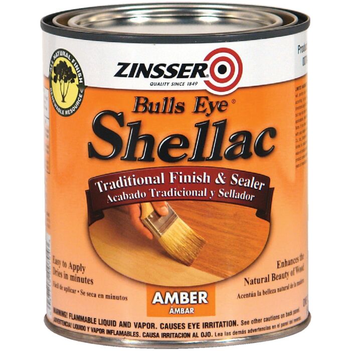 Zinsser Bulls Eye Shellac (Amber) 1 qt
