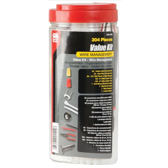 Gardner Bender EVK-003 Electrical Project Kit, Assorted, 304 -Piece