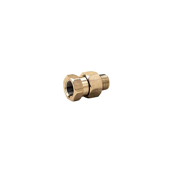 J E Adams 3/8 x 3/8 in FNPT x MPT 3000 psi High Pressure Swivel