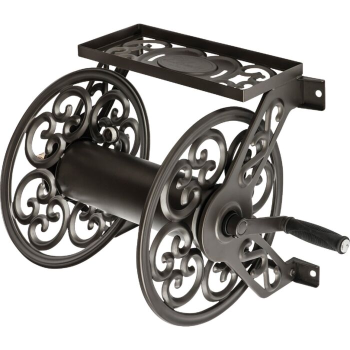 Liberty Garden Bronze Steel Hose Reel - 125 ft Capacity