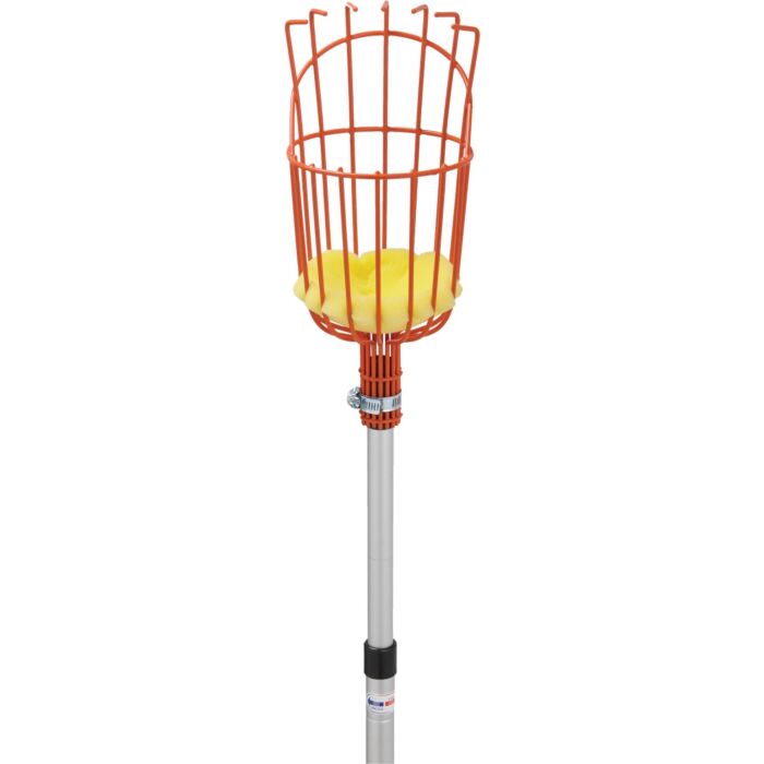 Best Garden Basket w/ Long Handle Enameled Steel Aluminum Fruit Picker