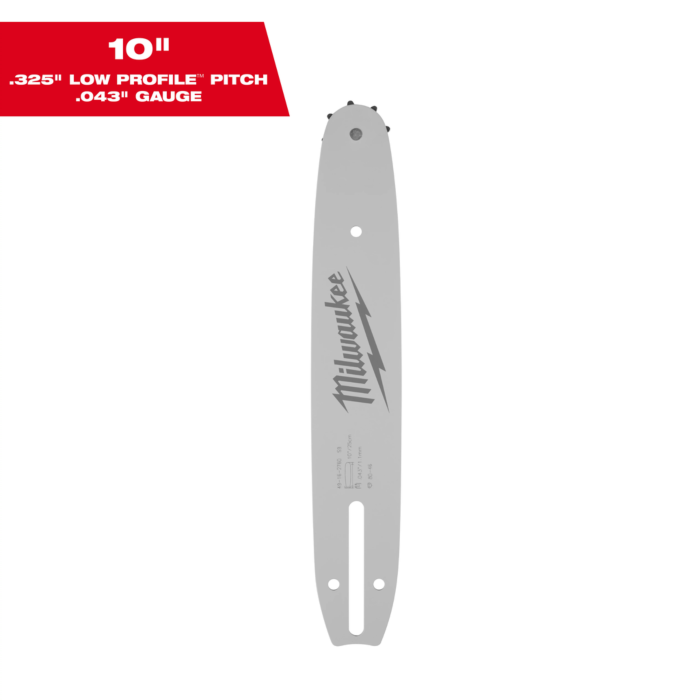 Milwaukee 10" .325" LOW PROFILE™ Pitch, .043" Gauge Guide Bar