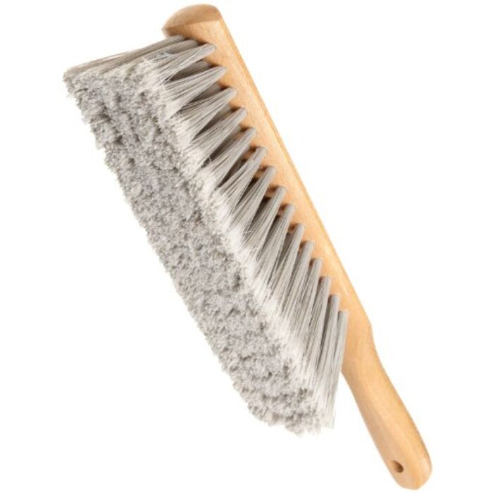 Magnolia Brush Silver Flagged Plastic 9" Counter Duster