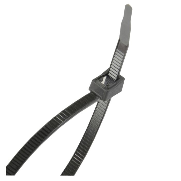 Gardner Bender 45-308UVBSC Cable Tie, 2 in Max Bundle Dia, Double-Lock Locking, 6/6 Nylon, Black, 8.6 in L