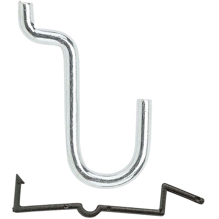 National Hardware N180-023 Peg Hook, 1/2 in, 1/8, 1/4 in Opening, Steel, Zinc