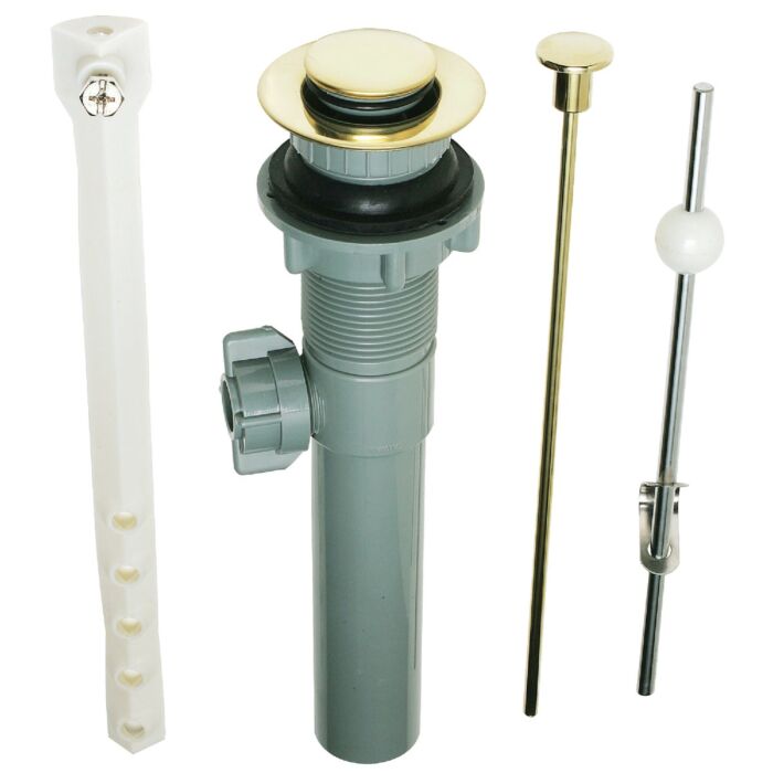 PP-「P」 Do it Best 1-1/4 In. Polished Brass Pop-Up Assembly