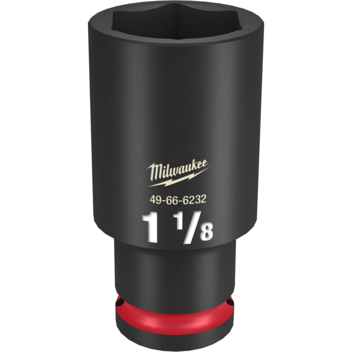 Milwaukee SHOCKWAVE™ Impact Duty 1/2" Drive 1-1/8" Deep 6 Point Socket
