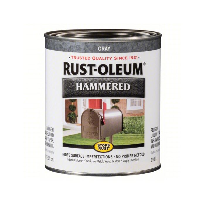 Rustoleum Stops Rust® Brush-On Paint (Hammered - Gray) 1 qt