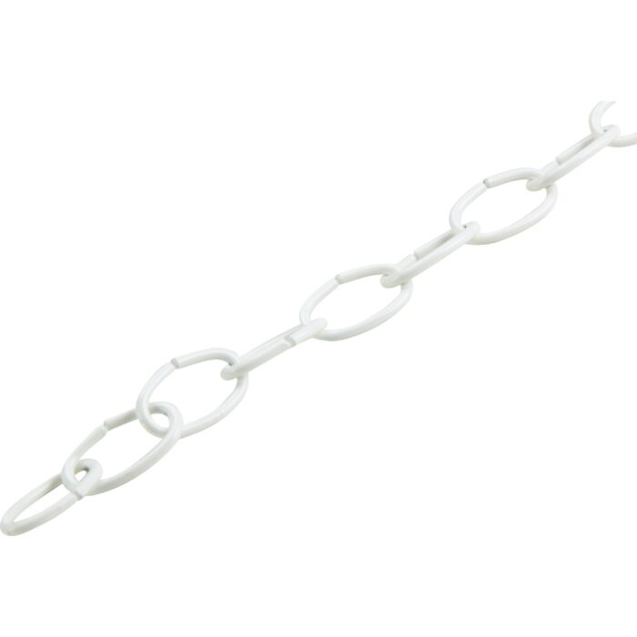 Campbell #10 White Poly-Coated Metal Craft Chain