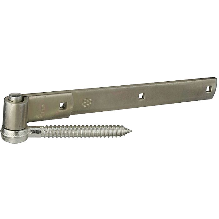 National Hardware N129-809 Hook/Strap Hinge, 1/4 in Thick Leaf, Steel, Zinc, Screw Mounting, 200 lb