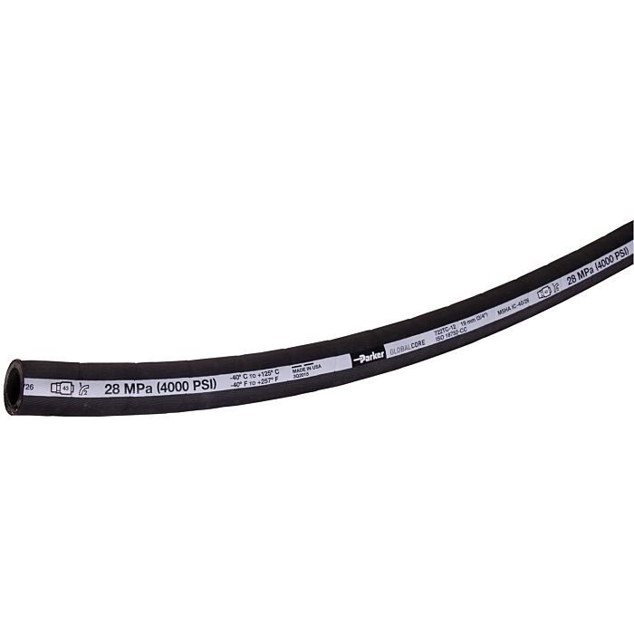 Parker 3/4 in ID x 1.21 in OD 4000 psi Synthetic Rubber Hydraulic Hose
