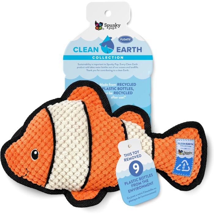 Spunky Pup SpunkyPup Plush Clownfish Toy