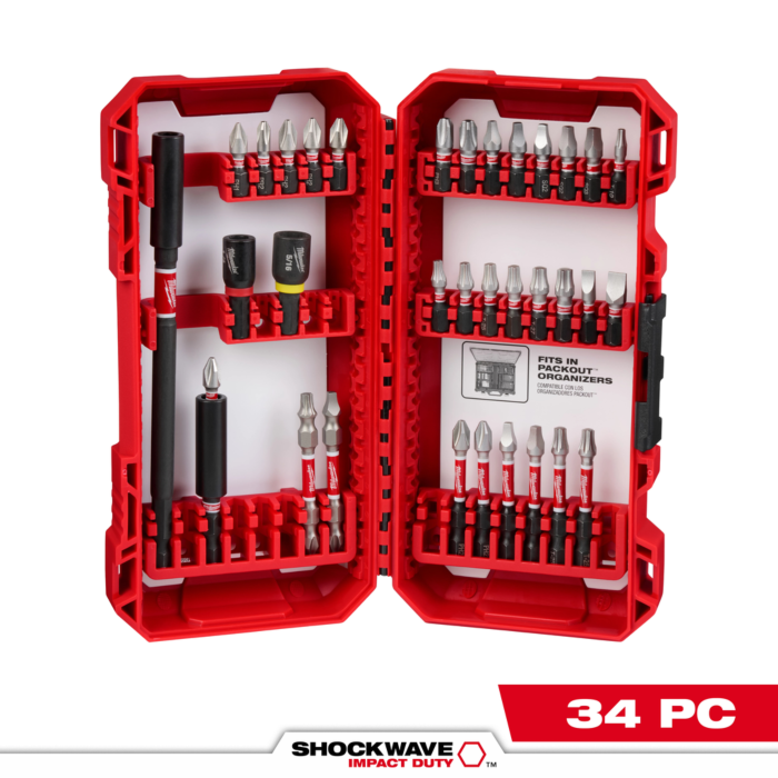 Milwaukee 34PC SHOCKWAVE™ Impact Duty Driver Bit Set
