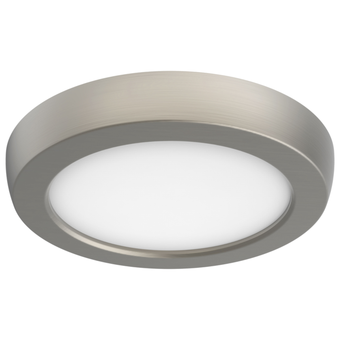 Satco Blink Pro - 9W - 5in - LED Fixture - CCT Selectable - Round Shape - Brushed Nickel Finish - 120V