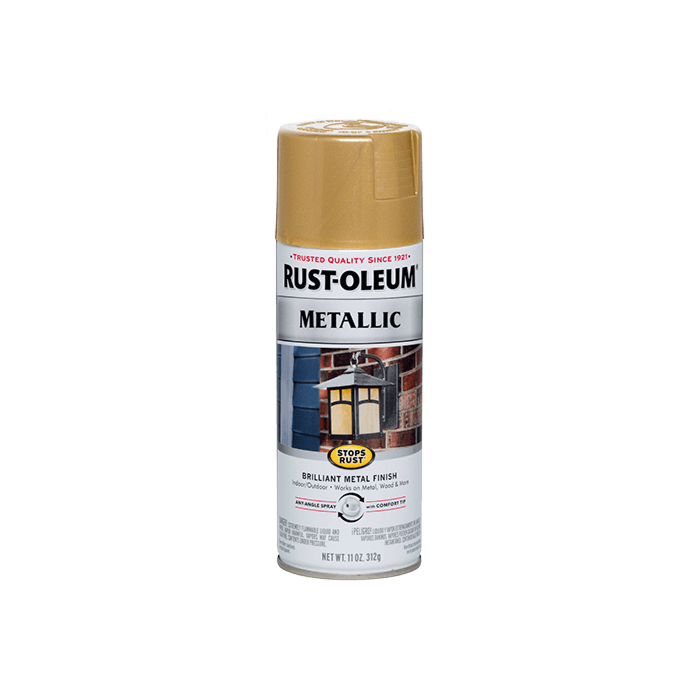 Rust-Oleum Stops Rust Spray Paint (Metallic - Gold Rush) 11 oz