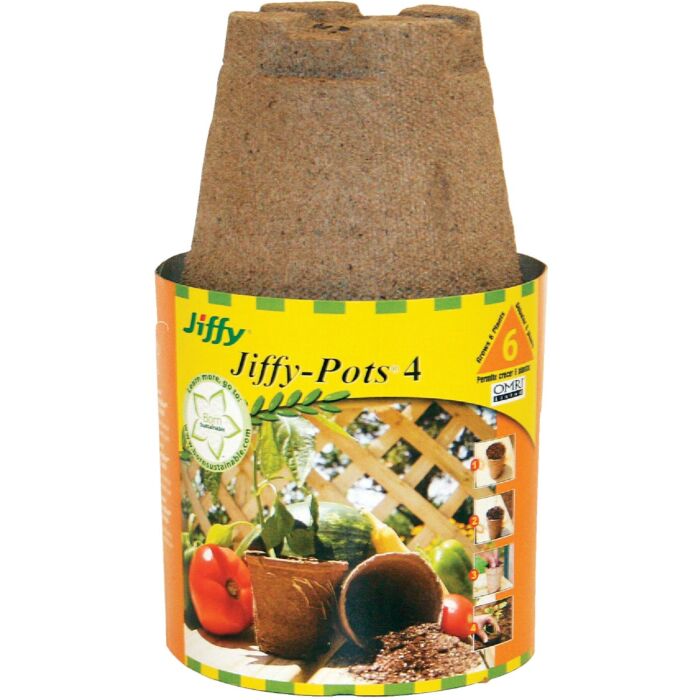 Jiffy Round Peat Pot (6pk) 4 in.