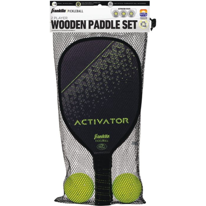 Franklin Activator Wooden Pickleball Paddle & Ball Set (4pc)