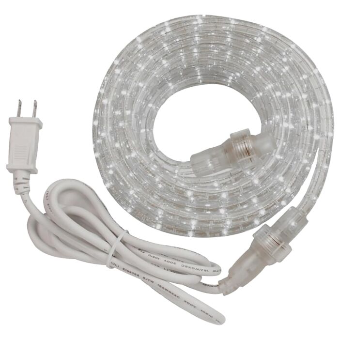 AmerTac LROPE6W Rope Light Kit, 120 VAC, 2 W, 72-Lamp, LED Lamp, Daylight Light, 67 Lumens Lumens, 4500 K Color Temp