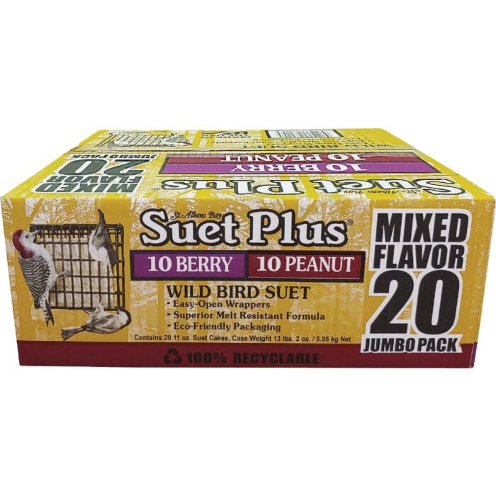 Suet Plus Berry & Peanut Suet (20pk) 11 oz