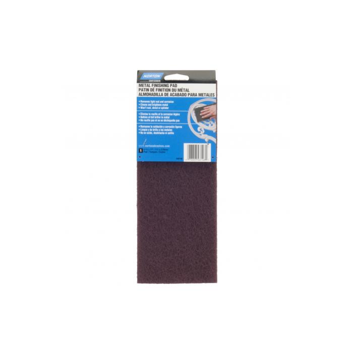 Norton Bear-Tex 747 Maroon Non-Woven Hand Pad, 6 In. Width