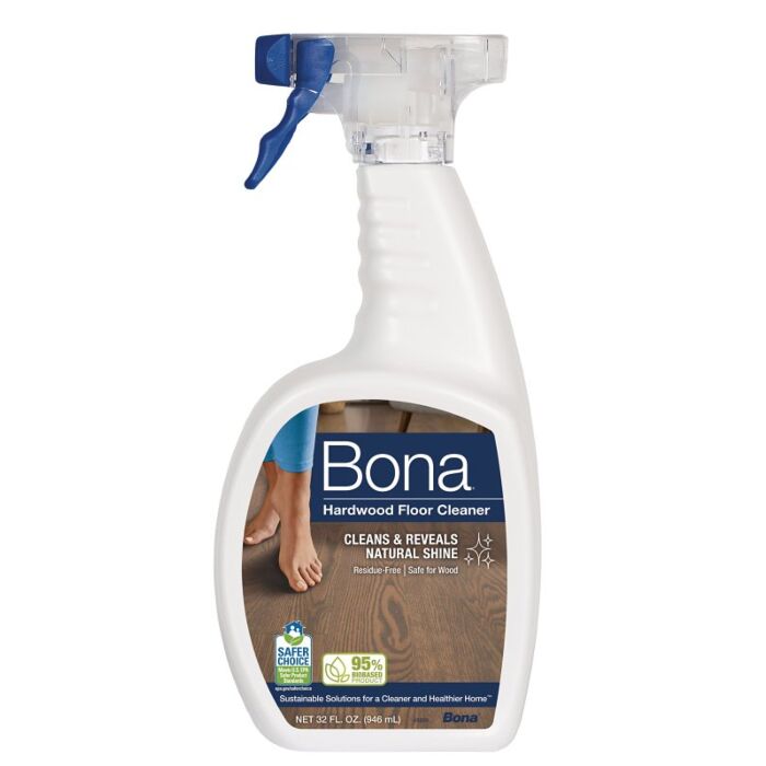 Bona WM700051171 Hardwood Floor Cleaner, 32 oz, Liquid, Mild, Light Blue