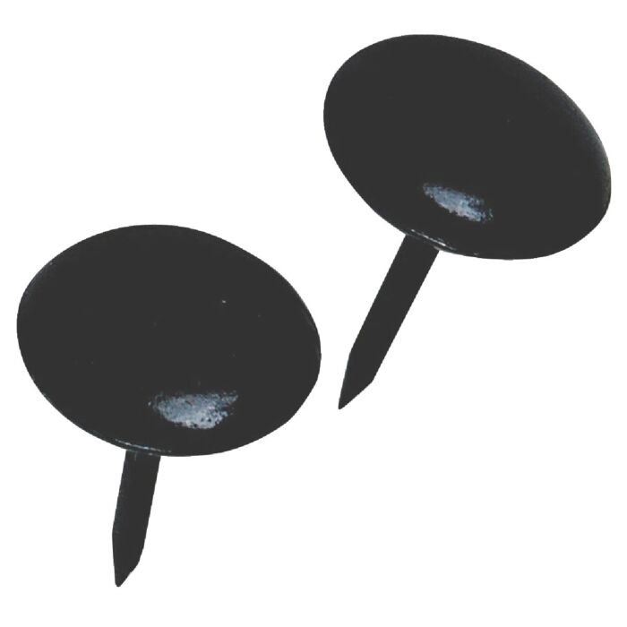 HILLMAN Hillman Fastener Corp Large Round Black Leatheroid Furniture Nail (25 Ct.)