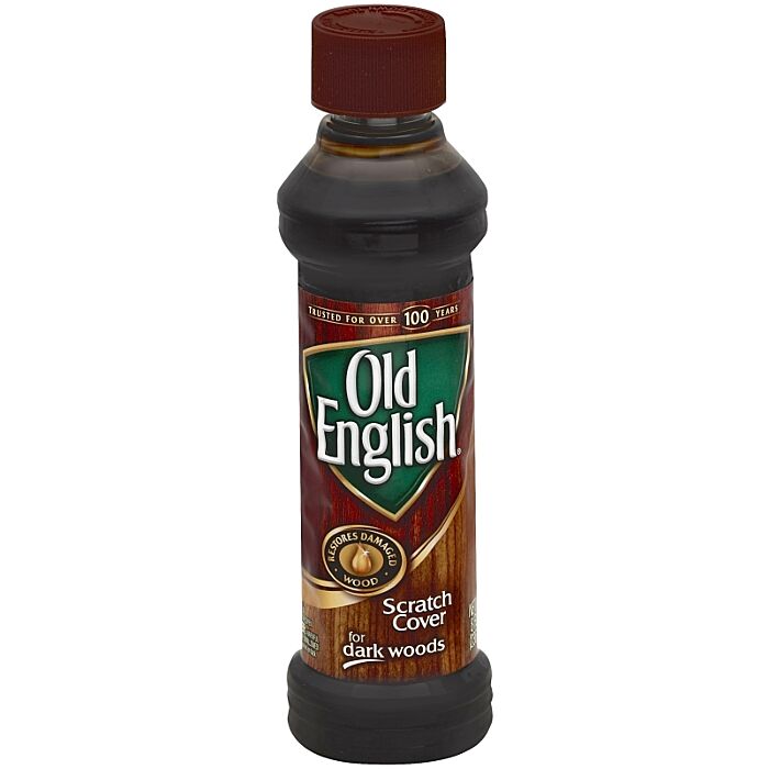 Old English Scratch Cover Wood Polish for Dark Wood - 8 oz
