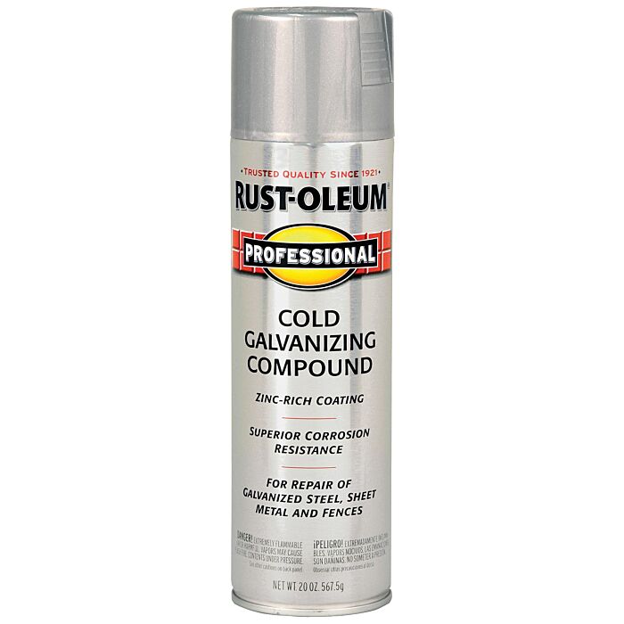 Rust-Oleum Professional Galvanizing Compound Spray Paint (Gray) 15 oz
