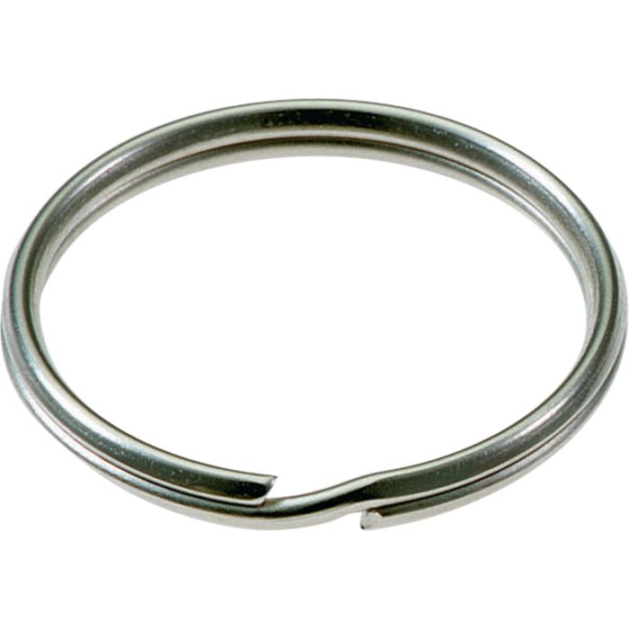 Lucky Line Tempered Steel Nickel-Plated 1/2 in Key Ring