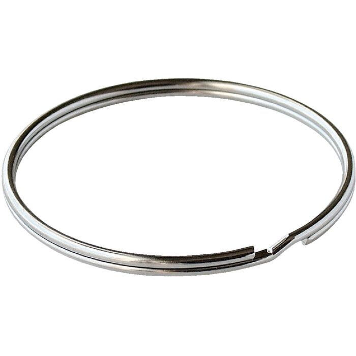 Lucky Line Tempered Steel Nickel-Plated 3/4 in Key Ring