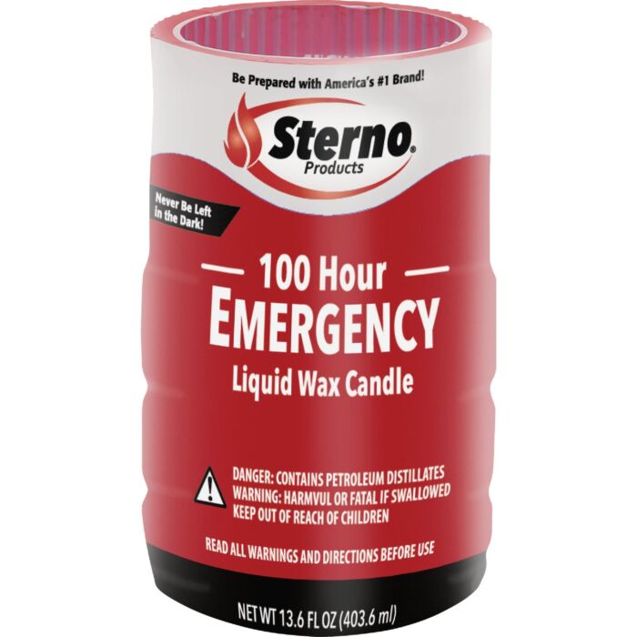 Sterno 100 hr Emergency Liquid Wax Candle