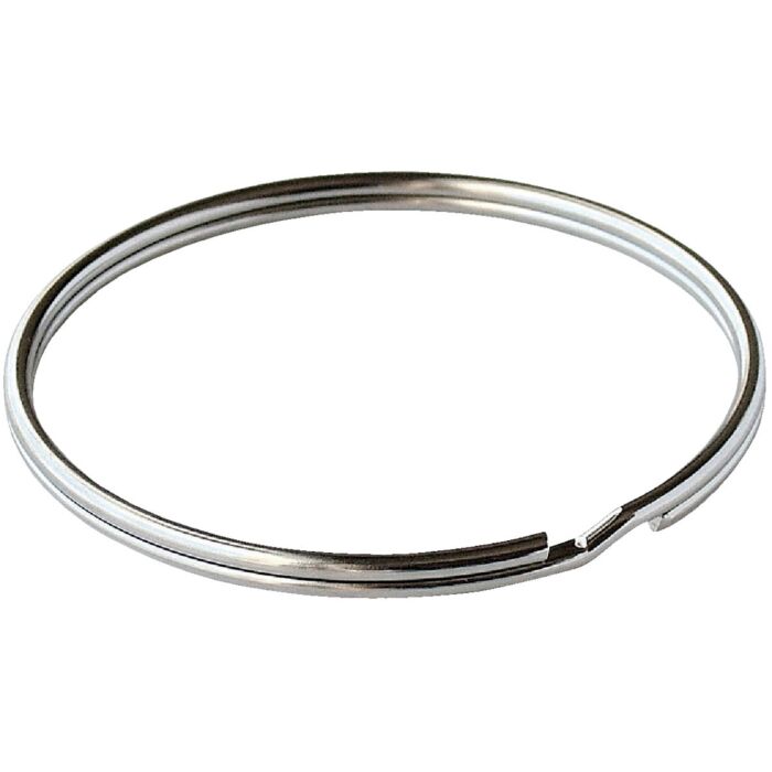 Lucky Line Tempered Steel Nickel-Plated 1-1/8 in Key Ring