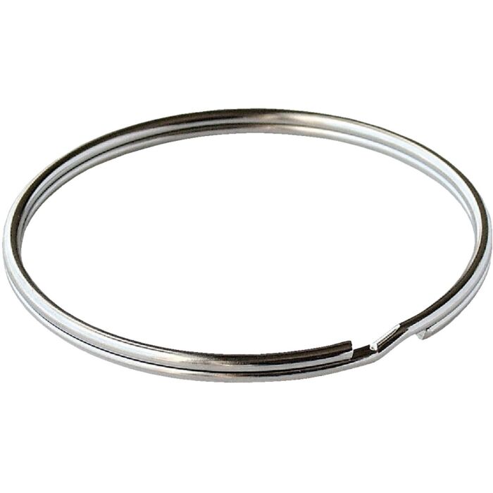 Lucky Line Tempered Steel Nickel-Plated 1-1/4 in Key Ring