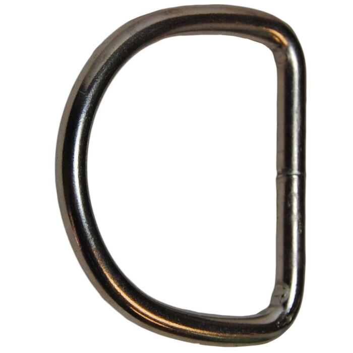 Baron 1-1/2 in Nickel Plated Steel Welded D-Ring