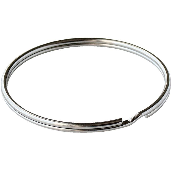 Lucky Line Tempered Steel Nickel-Plated 1-1/2 in Key Ring