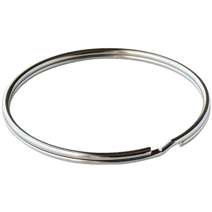 Lucky Line Tempered Steel Nickel-Plated 1-3/4 in Key Ring