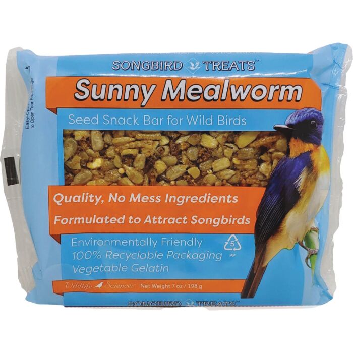 Wildlife Sciences Sunny Mealworm Seed Snack Bar - 7 oz