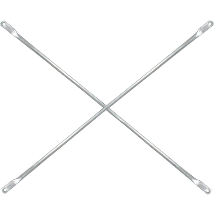 METALTECH Galvanized Steel Scaffolding Cross Brace For Frames -  7 ft x 4 ft